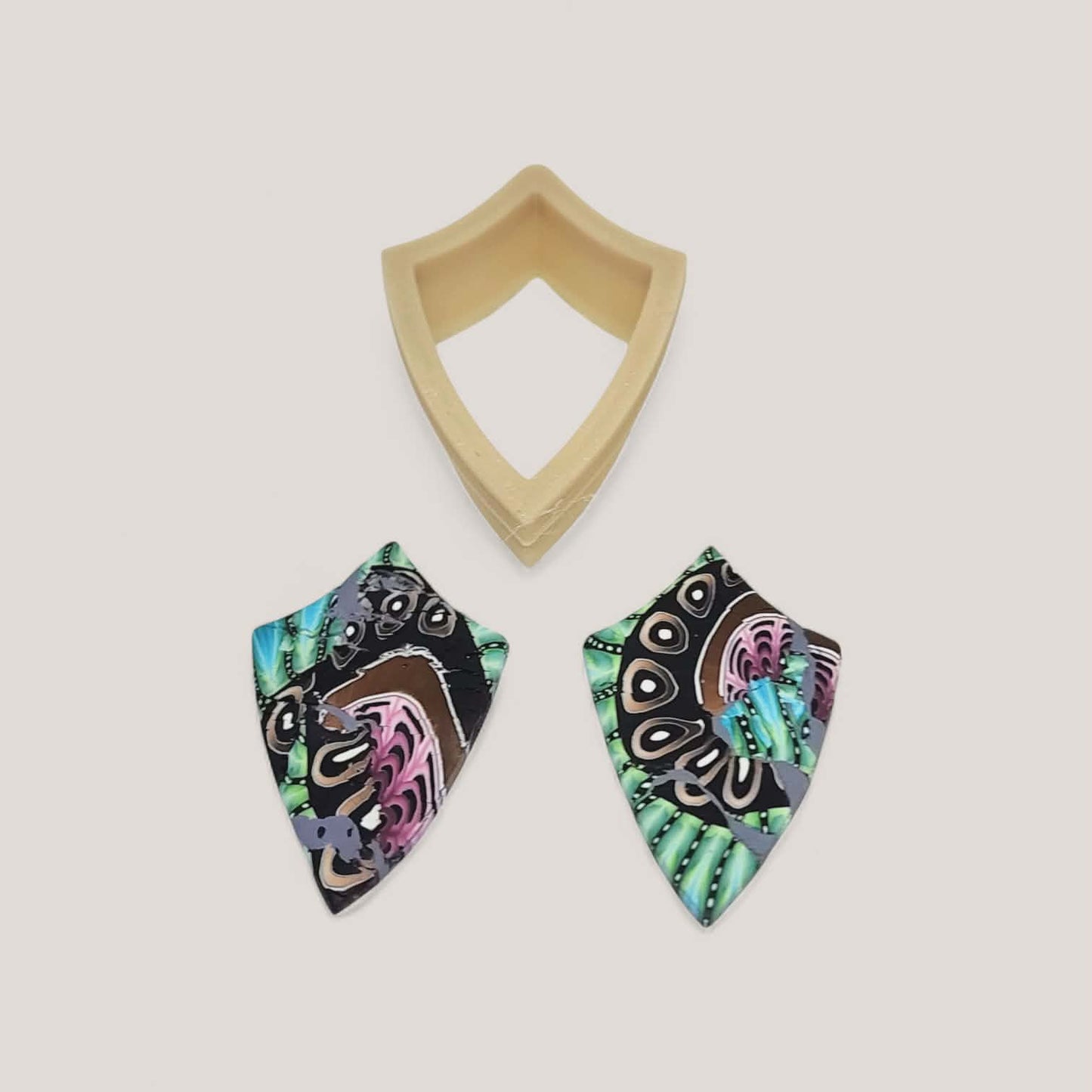 Shield Outline Polymer Clay Cutter 6 Sizes You Choose
