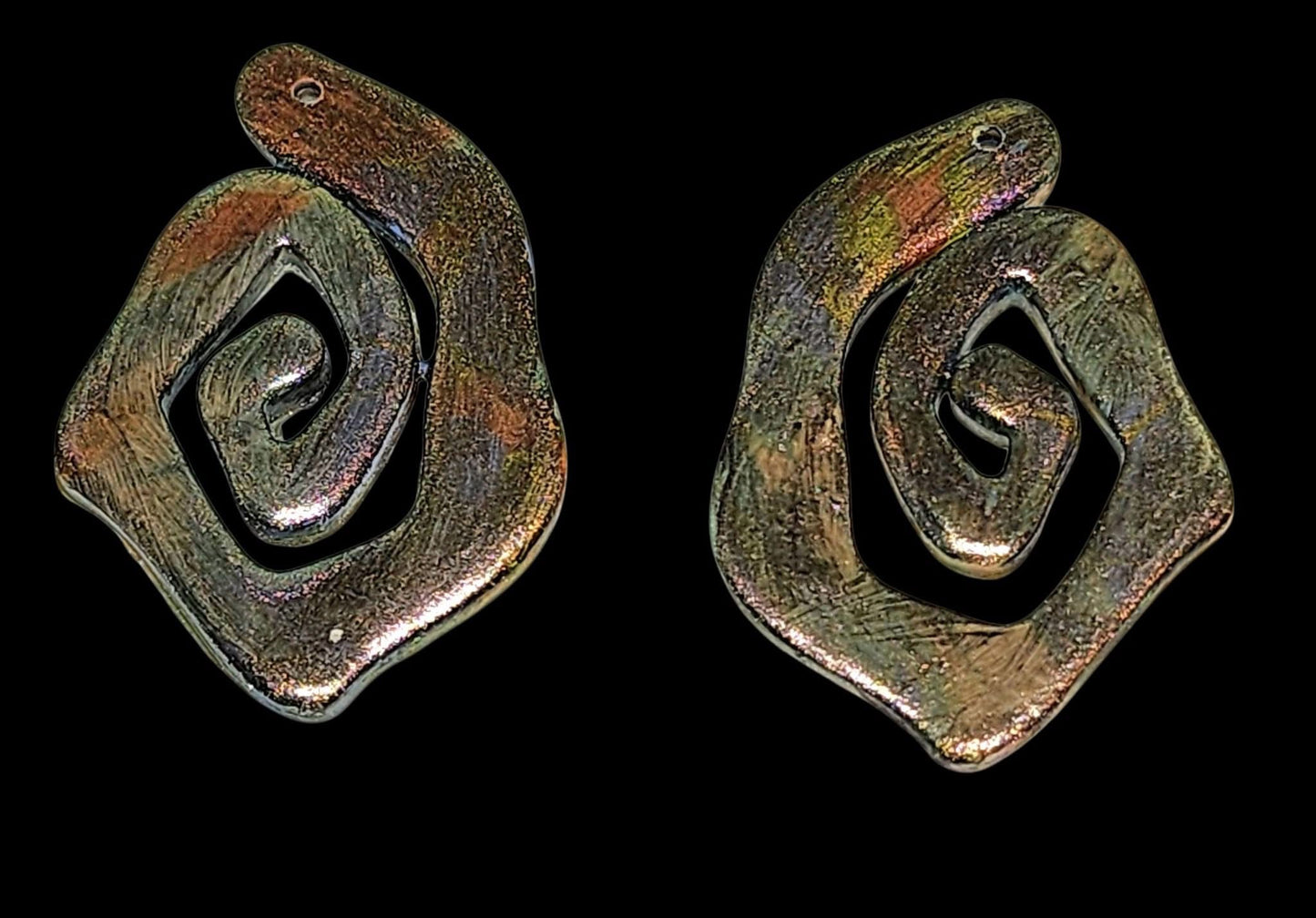 2Pc Spiral Mirrored Polymer Clay Cutter Set 3 Sizes Available You Choose