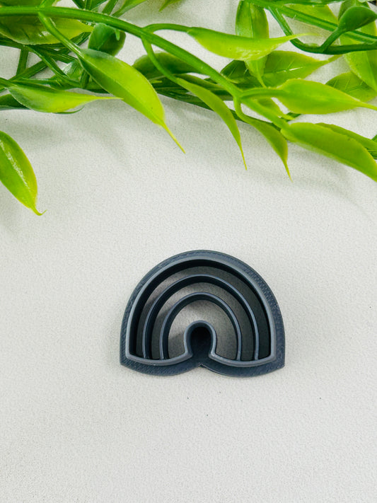 Rainbow Imprint Polymer Clay Cutter 6 Sizes You Choose