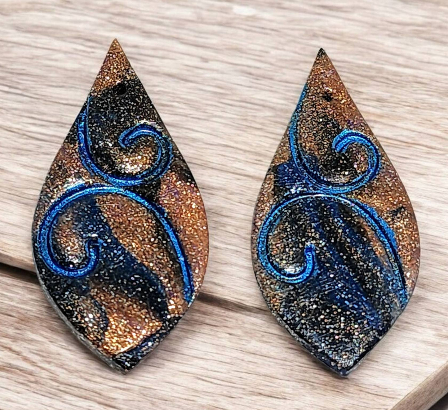 Flourish Leaf Imprint Polymer Clay Cutter 4 Styles You Choose