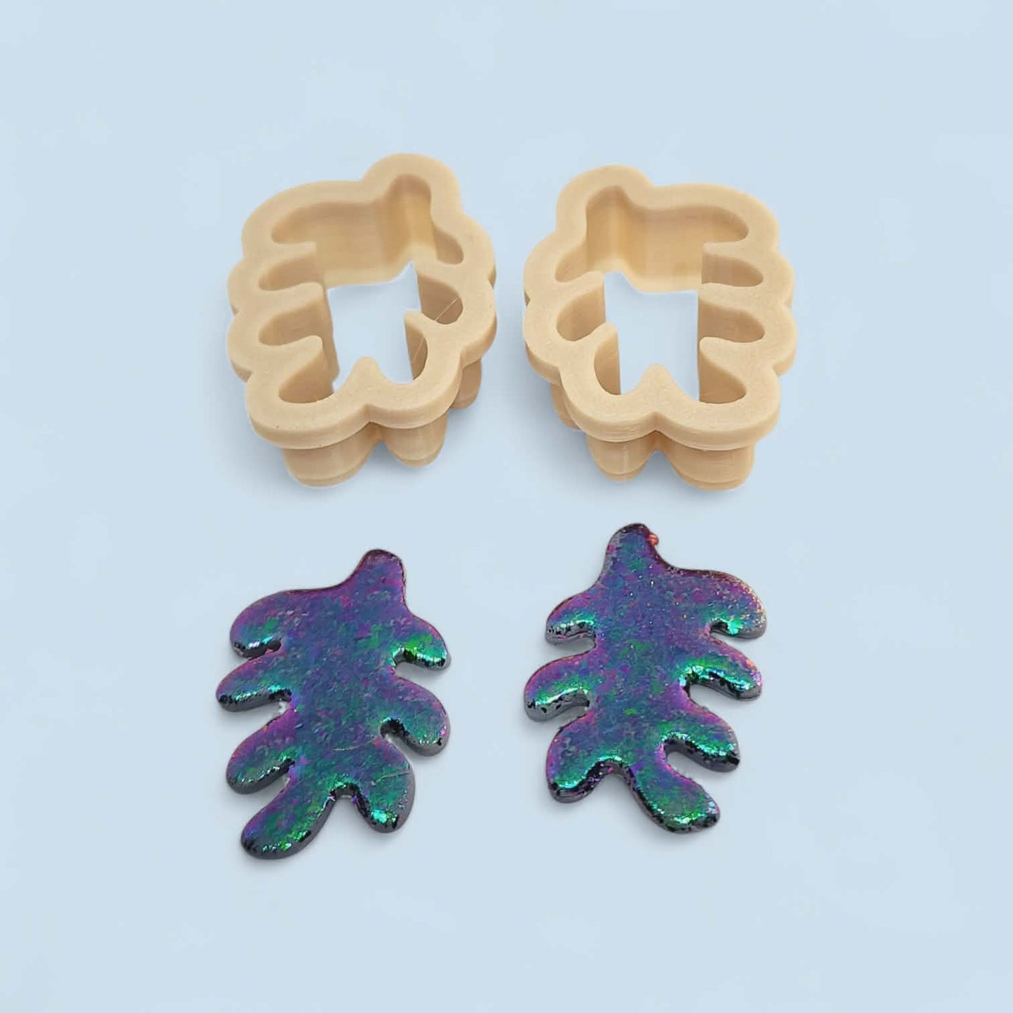 2pc Matisse Leaf Outline Cutter Set Polymer Clay Cutter 8 Sizes You Choose
