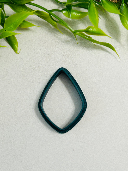 Rounded Diamond Outline Polymer Clay Cutter 7 Sizes You Choose