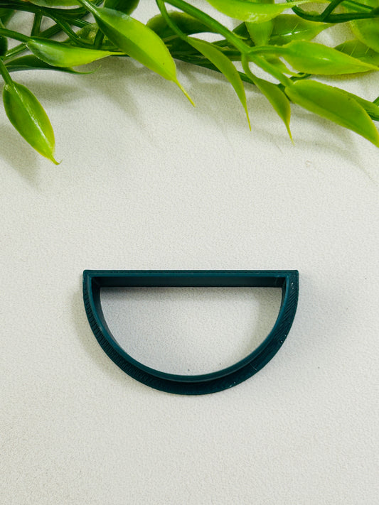 Half Circle Outline Polymer Clay Cutter 6 Sizes You Choose
