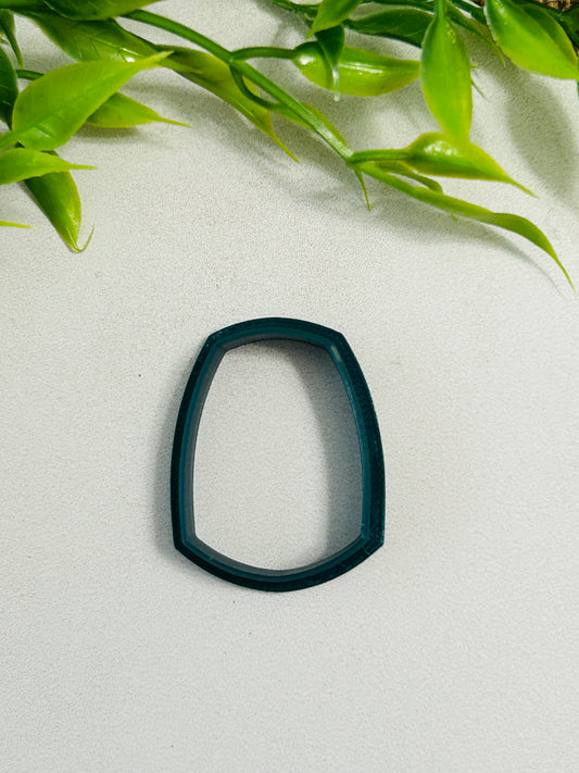Tapered Puffy Rectangle Outline Polymer Clay Cutter 6 Sizes You Choose