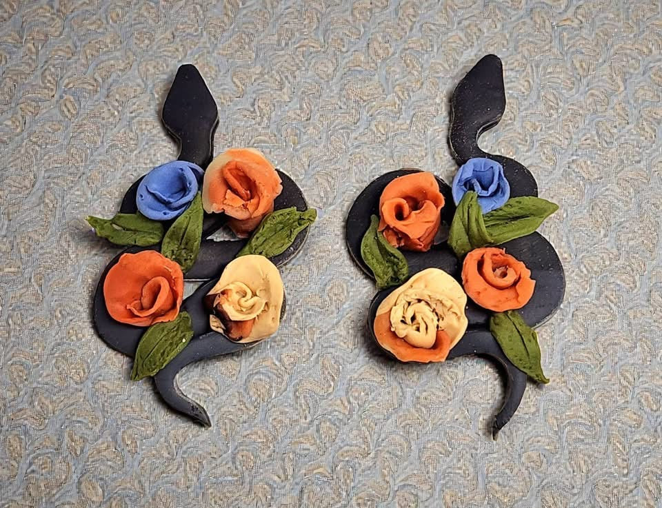 2pc Snake Profile Outline Cutter Set Polymer Clay Cutter 6 Sizes You Choose