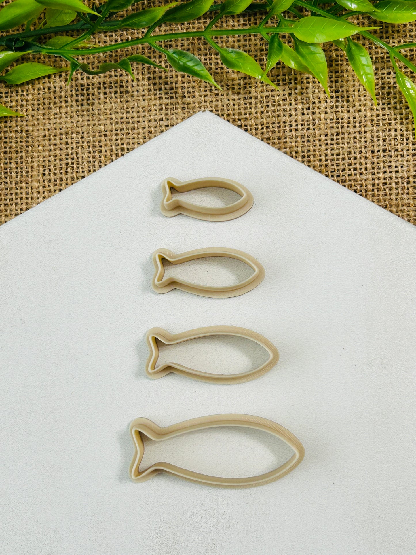 Fish Outline Polymer Clay Cutter 6 Sizes You Choose