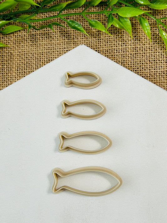 Fish Outline Polymer Clay Cutter 6 Sizes You Choose