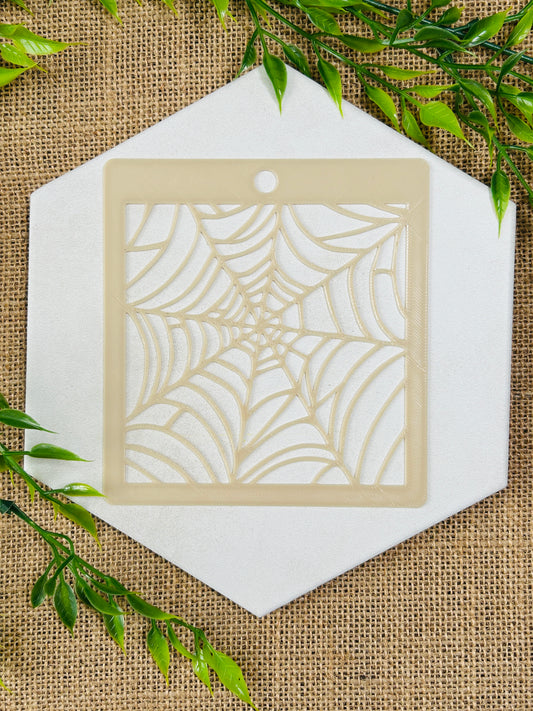 Spiderweb Stencil For Polymer Clay