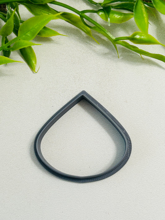 Fat Teardrop Outline Polymer Clay Cutter 7 Sizes You Choose