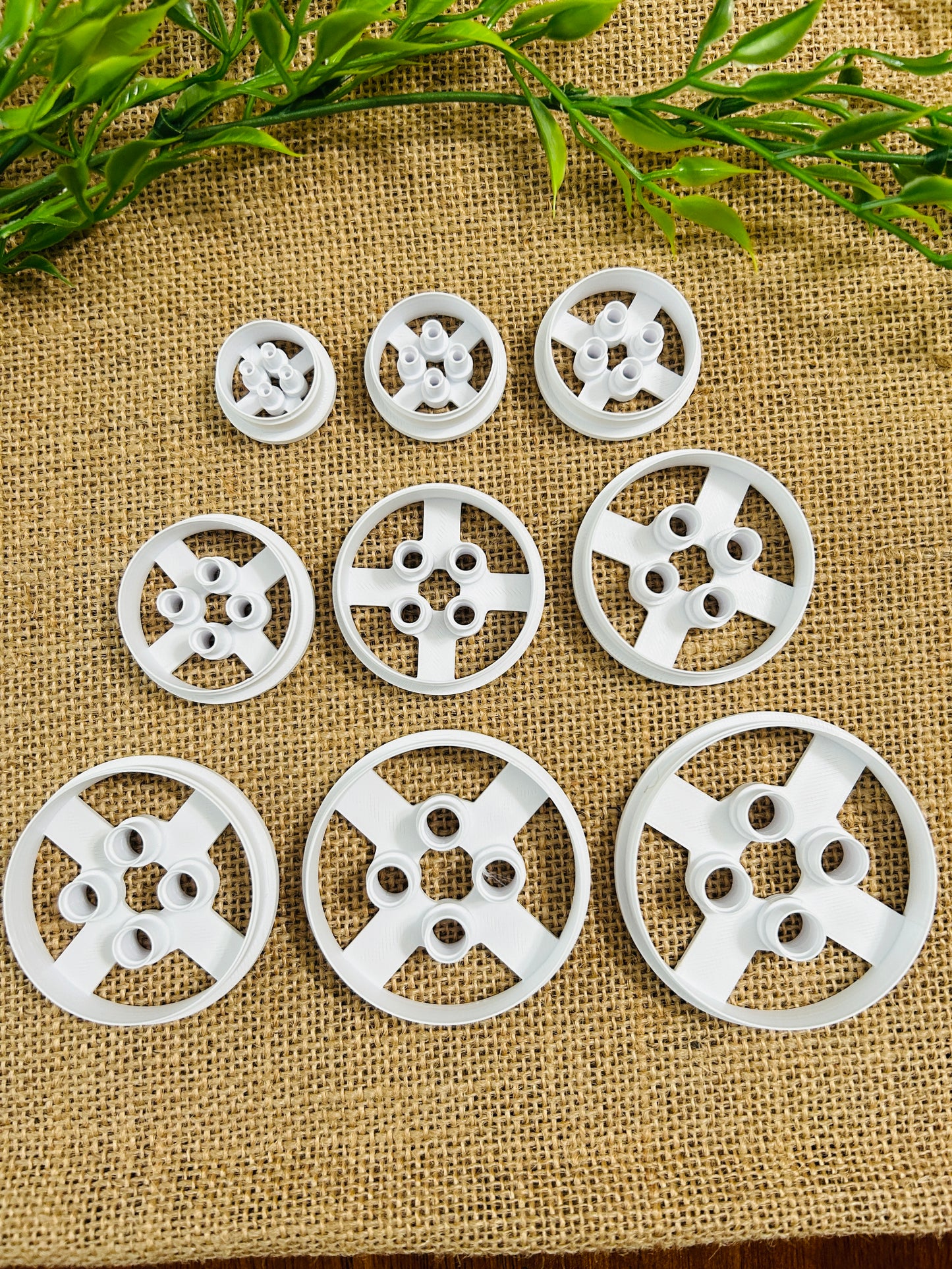 Round Button Cutter Polymer Clay Cutter 9 Sizes You Choose