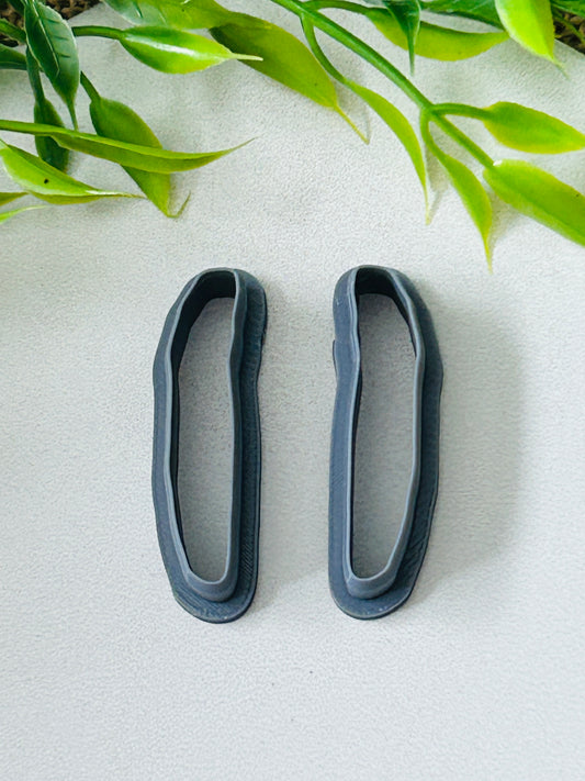 2pc Skinny Shard Drop Outline Cutter Set Polymer Clay Cutter 7 Sizes You Choose