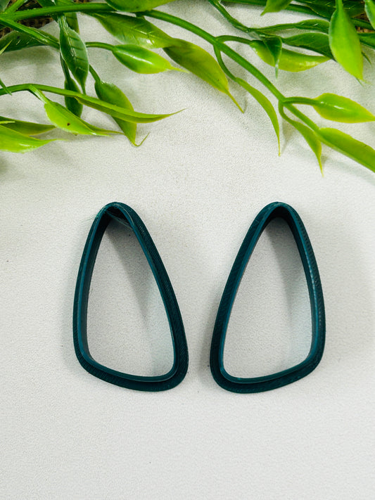 2pc Scalene Triangle Outline Cutter Set Polymer Clay Cutter 6 Sizes You Choose