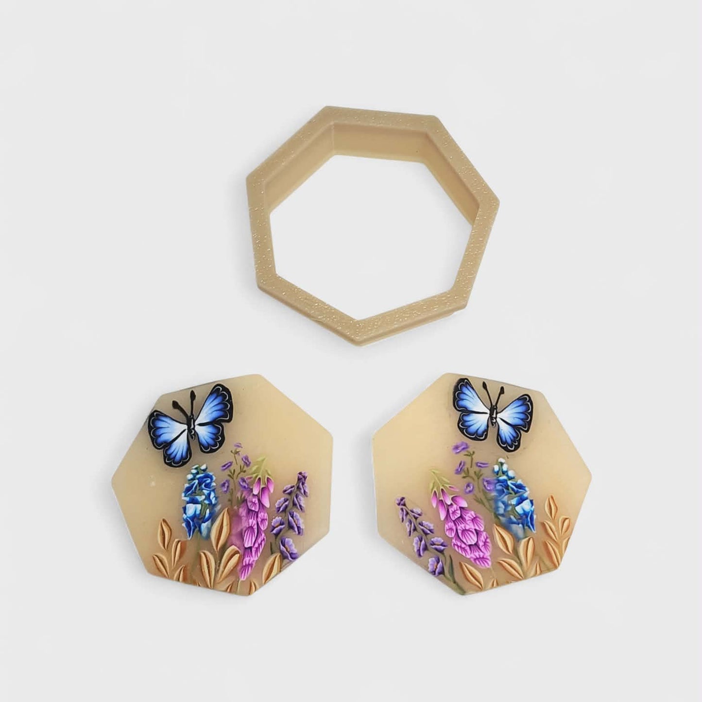 Heptagon Outline Polymer Clay Cutter 10 Sizes You Choose