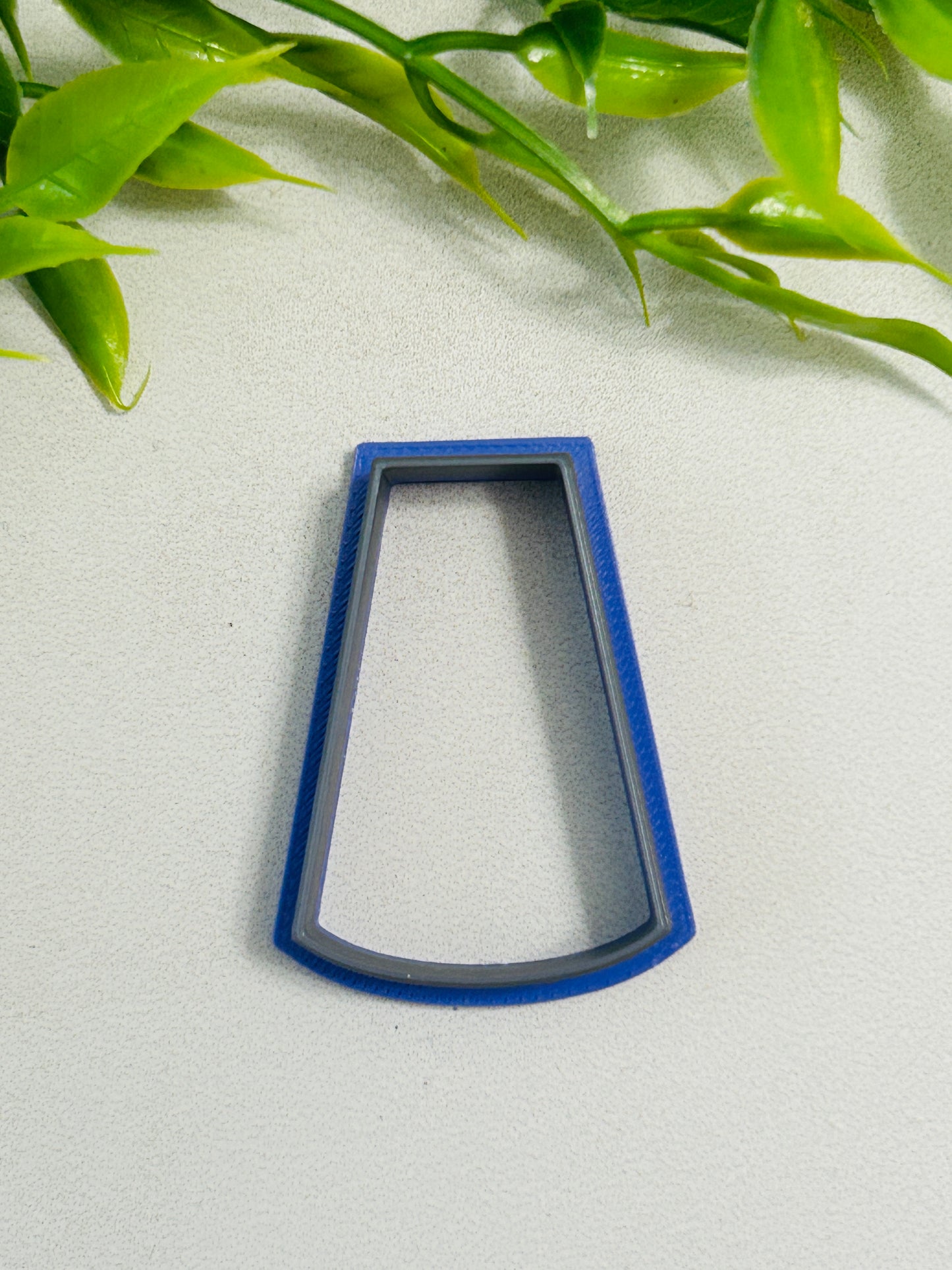 Curved Trapezoid Outline Polymer Clay Cutter 6 Sizes You Choose