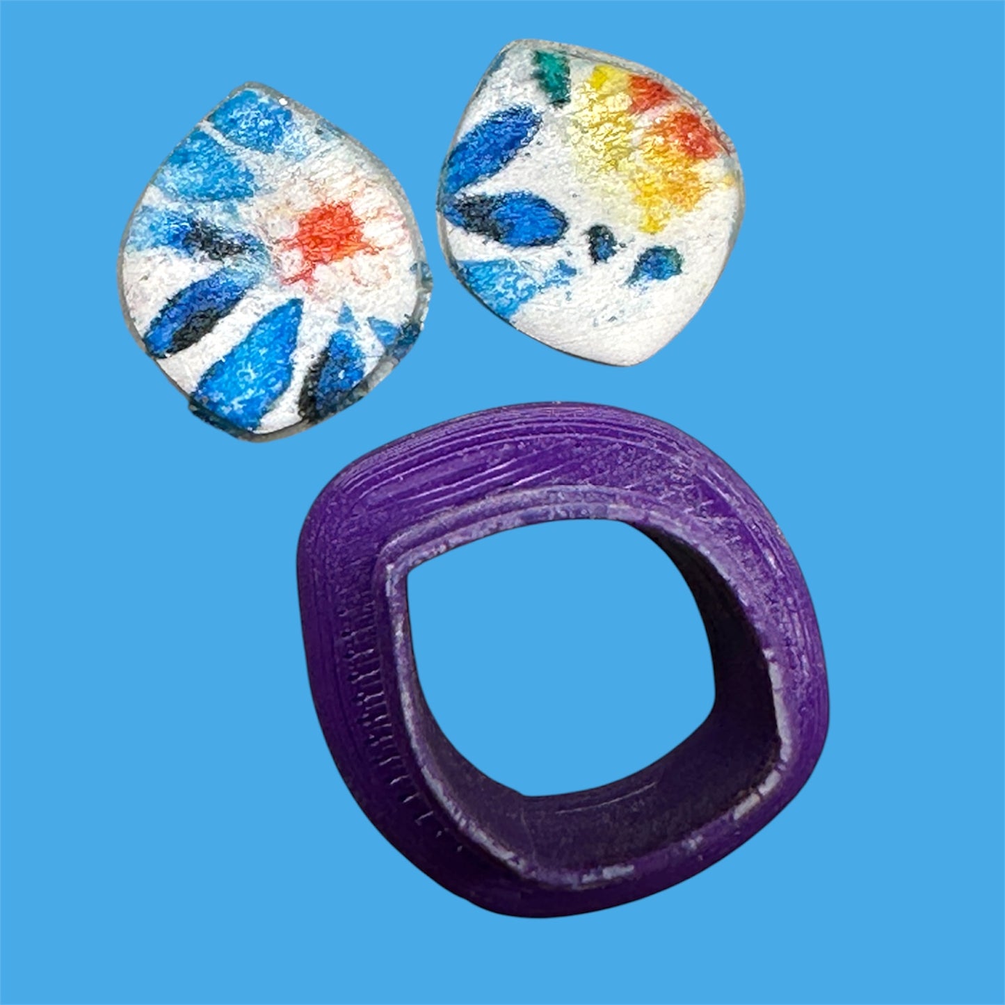 12Pc Assorted Organic Shape Slab or Stud 13mm Polymer Clay Cutter Set