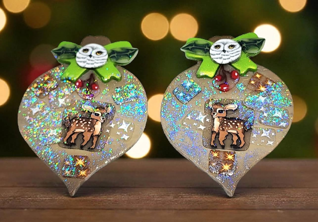 Pointed Drop Christmas Ornament Polymer Clay Cutter 7 Sizes You Choose