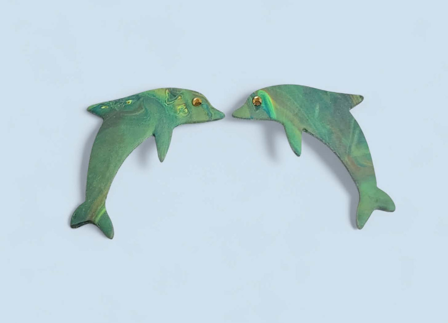 2pc Dolphin Outline Cutter Set Polymer Clay Cutter 6 Sizes You Choose