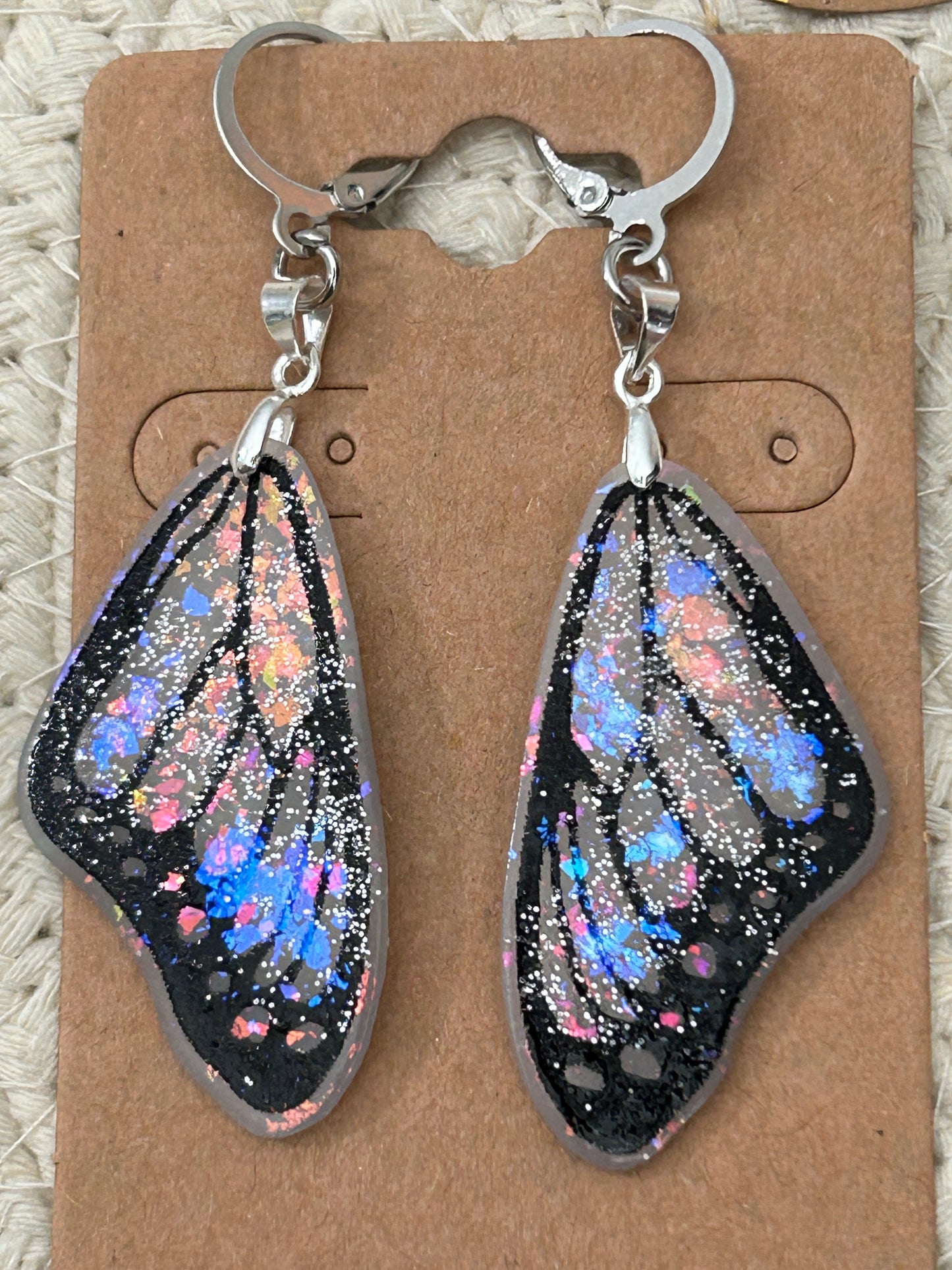 Butterfly Fairy Wing Statement Dangle Earrings