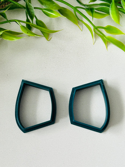 2pc Organic Shape 7 Outline Cutter Set Polymer Clay Cutter 6 Sizes You Choose