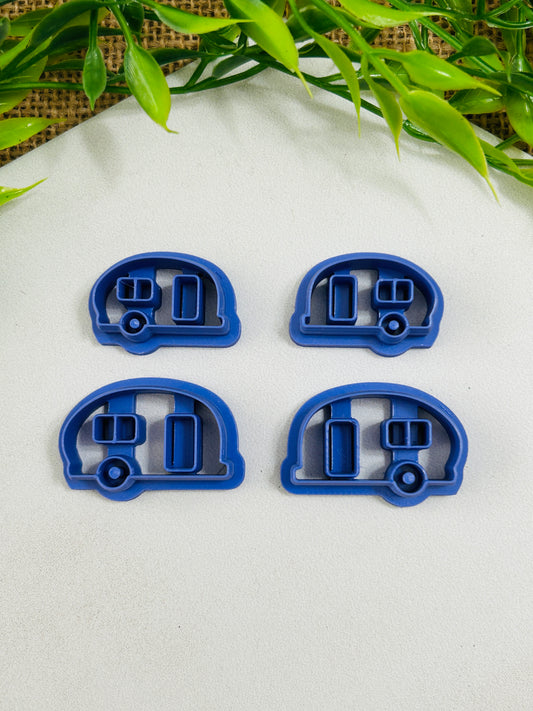 2pc Camper Imprint Cutter Set Polymer Clay Cutter 6 Sizes You Choose
