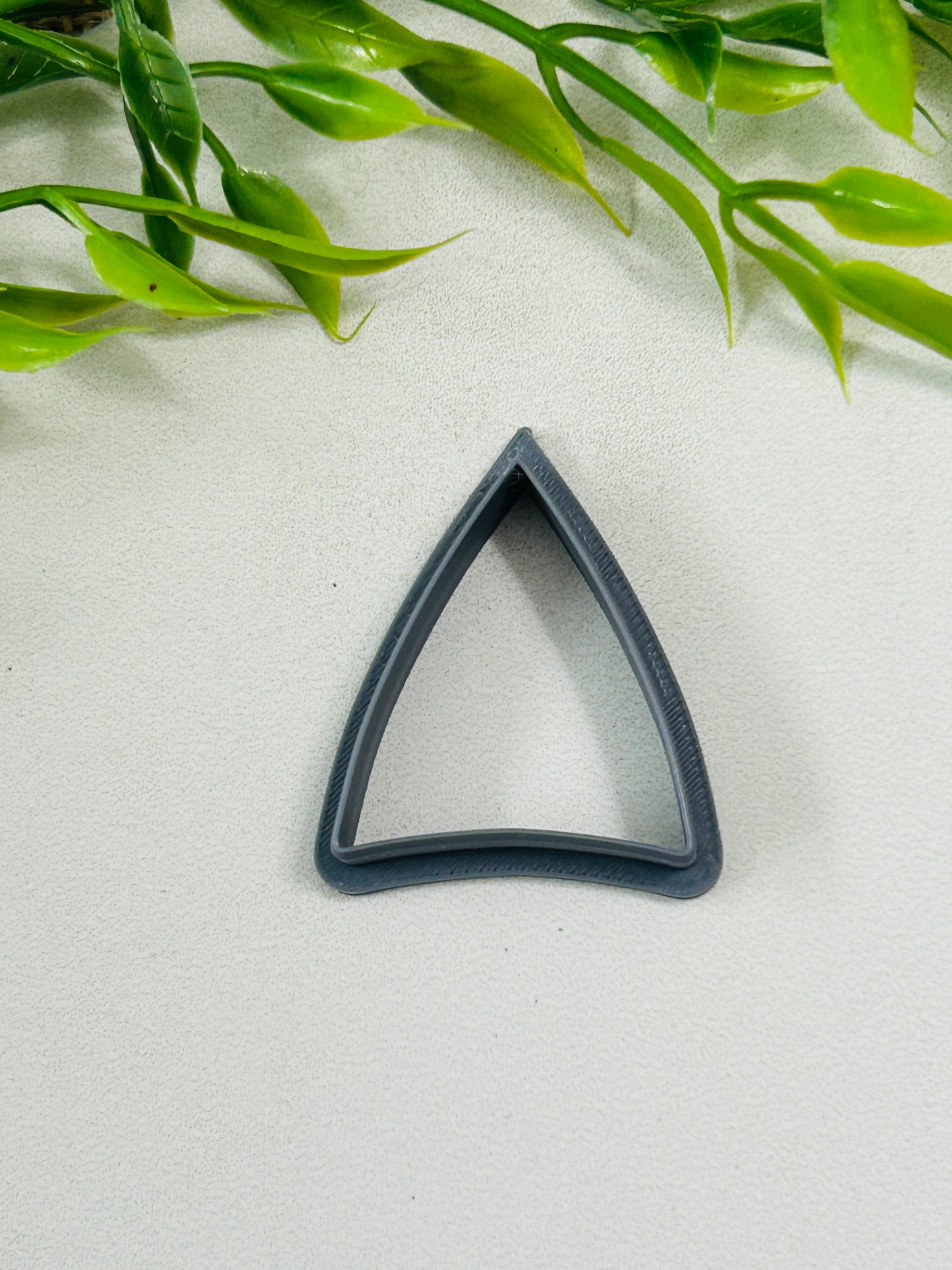 Concave Triangle Outline Polymer Clay Cutter 6 Sizes You Choose