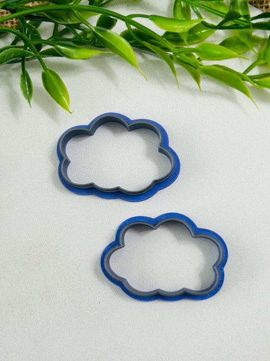 2pc Cloud Outline Cutter Set Polymer Clay Cutter 5 Sizes You Choose