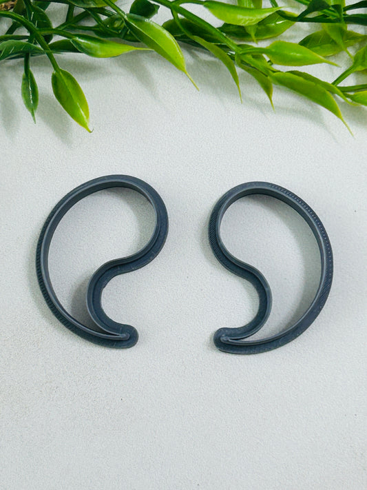 Paisley Outline Polymer Clay Cutter 4 Sizes You Choose