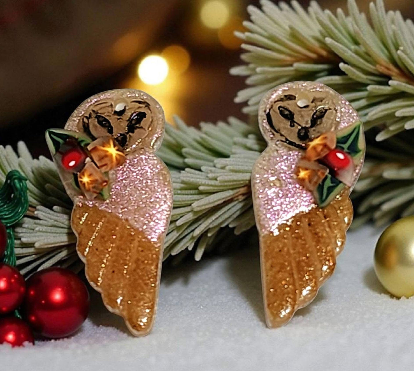 2pc Mystical Owl Bird Imprint Cutter Set Polymer Clay Cutter 6 Sizes You Choose