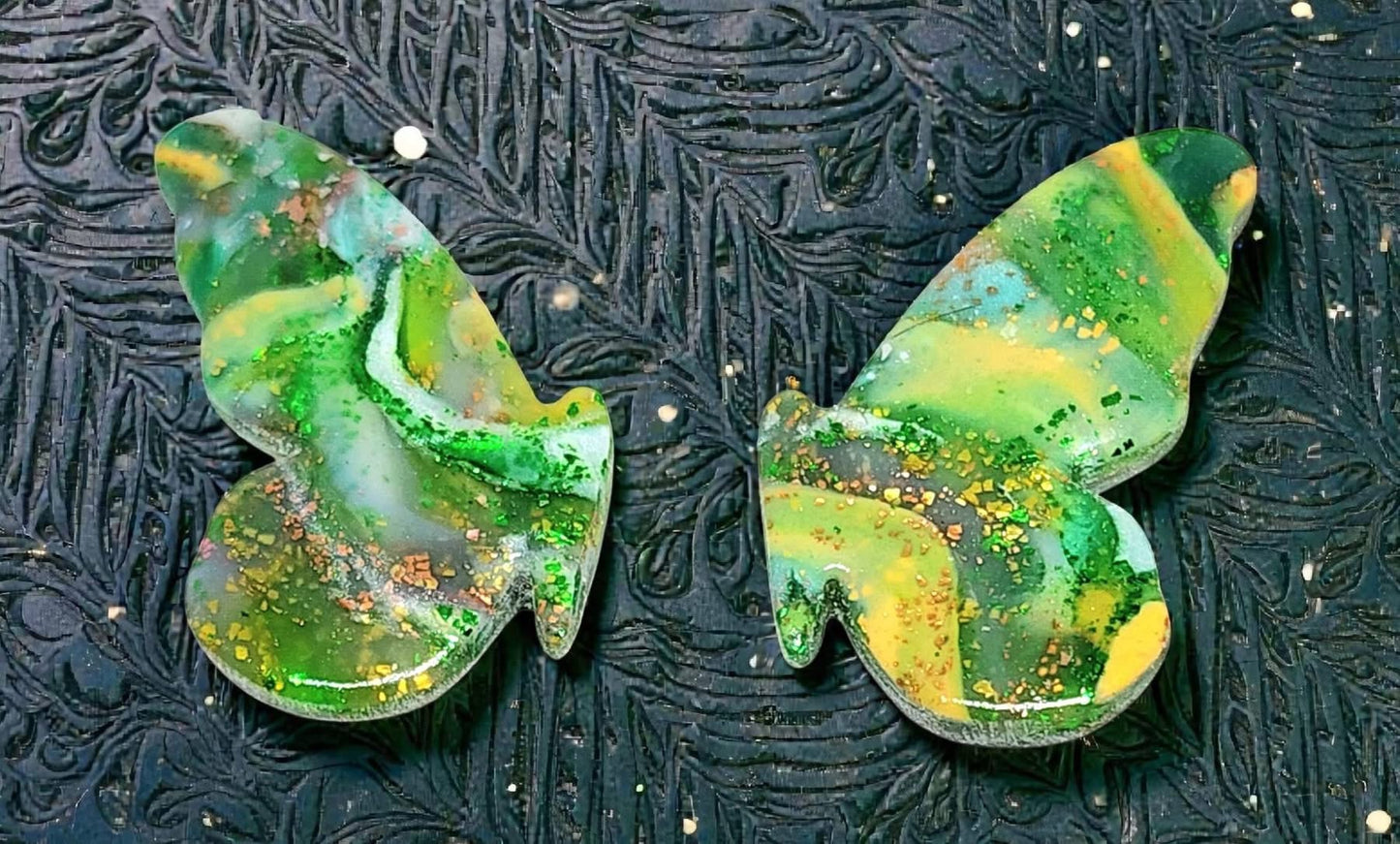 2pc Jen's Butterfly Profile Style 2 Polymer Clay Outline Cutter Set 7 Sizes Available You Choose