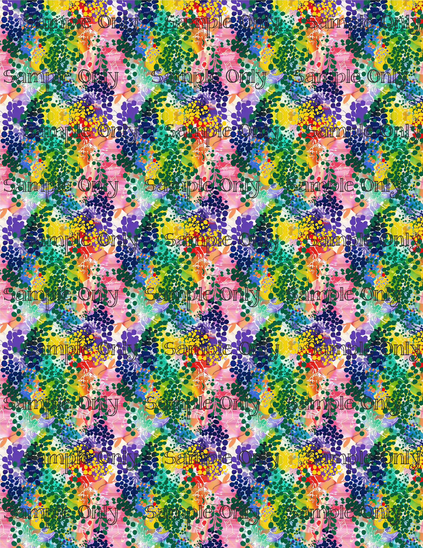 Abstract Dotty Vineyard Pattern Image Transfer Sheet For Polymer Clay