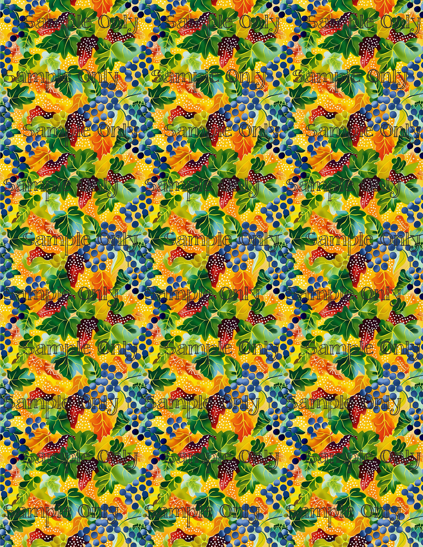Abstract Dotty Grapevines Pattern Image Transfer Sheet For Polymer Clay