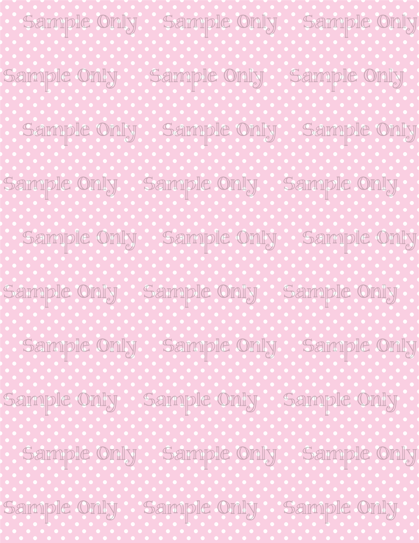 Pink And White Polka Dot Pattern Set-09 Image Sheet For Polymer Clay Transfer Decal DIGITAL FILE OR PRINTED