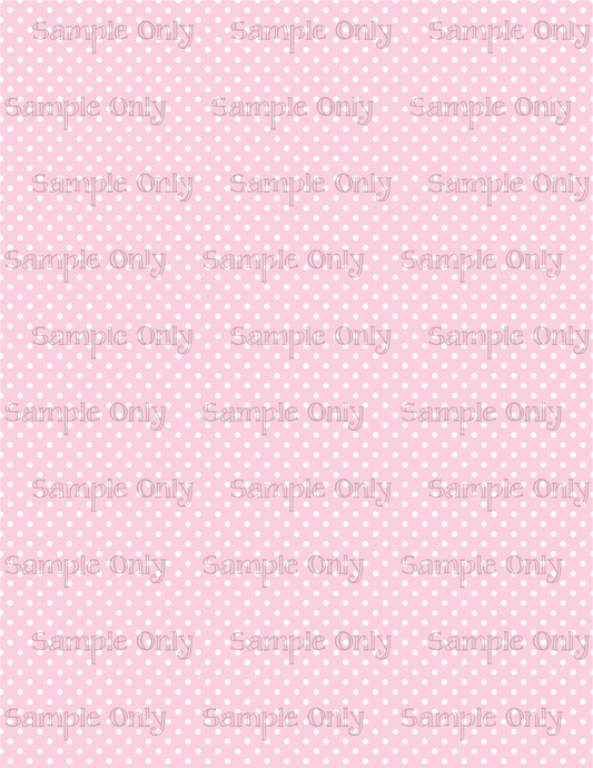 Pink And White Polka Dot Pattern Set-09 Image Sheet For Polymer Clay Transfer Decal DIGITAL FILE OR PRINTED