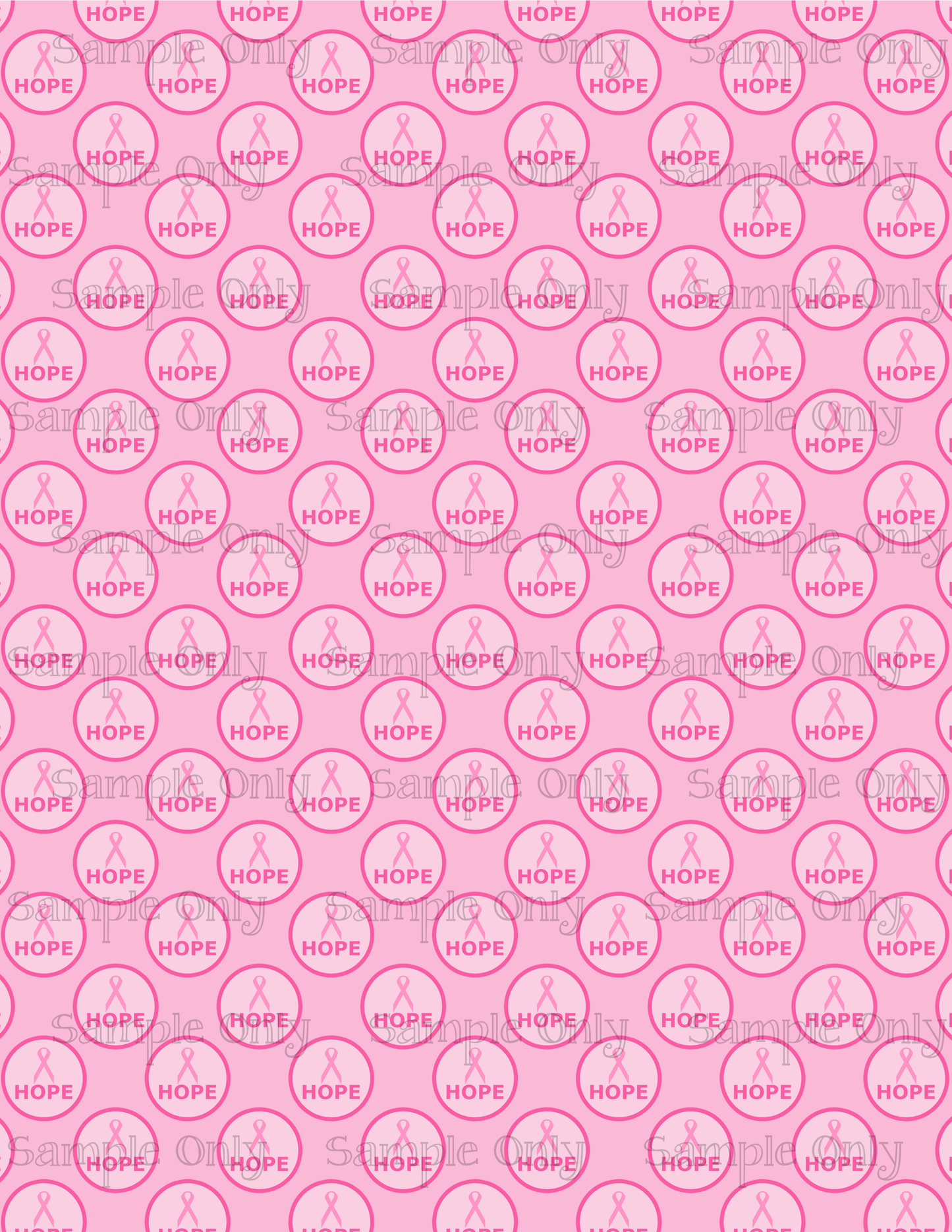 Breast Cancer Awareness Pattern Set-11 Image Sheet For Polymer Clay Transfer Decal DIGITAL FILE OR PRINTED