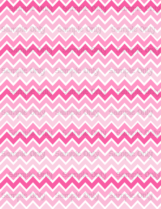 Assorted Pink Chevron Pattern Set-12 Image Sheet For Polymer Clay Transfer Decal DIGITAL FILE OR PRINTED