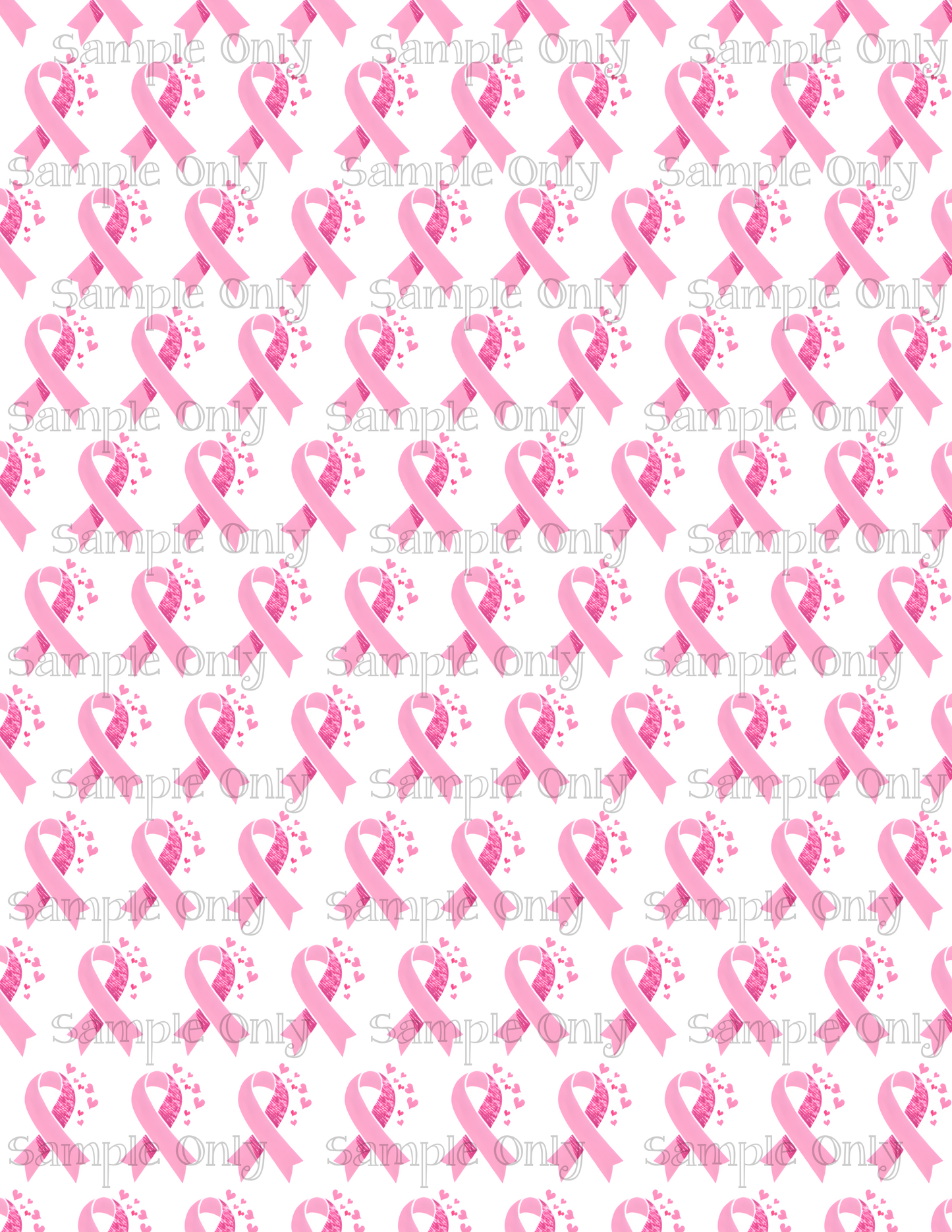 Breast Cancer Awareness Pattern Set-14 Image Sheet For Polymer Clay Transfer Decal DIGITAL FILE OR PRINTED