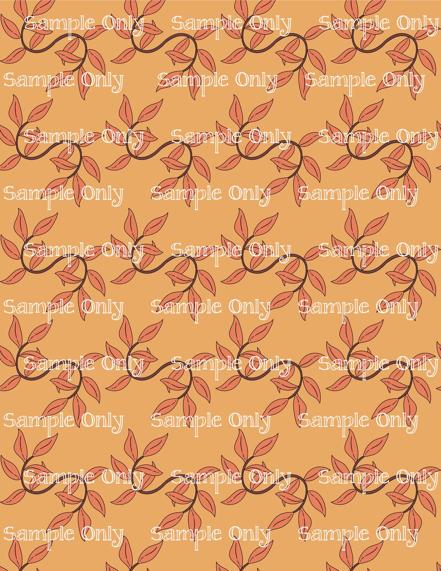 Boho Leaf Vine Image Sheet For Polymer Clay Transfer Decal DIGITAL FILE OR PRINTED Boho3