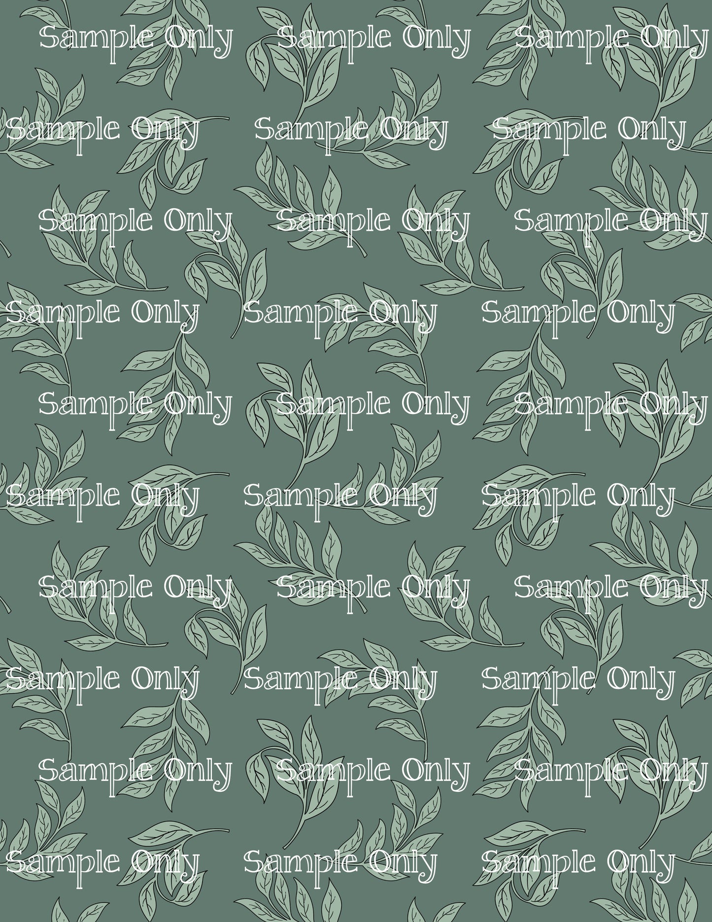 Boho Leaves Image Sheet For Polymer Clay Transfer Decal DIGITAL FILE OR PRINTED Boho8