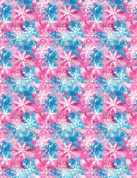 Bold Snowflakes Style 3 Pattern Image Sheet For Polymer Clay Transfer Decal DIGITAL FILE OR PRINTED