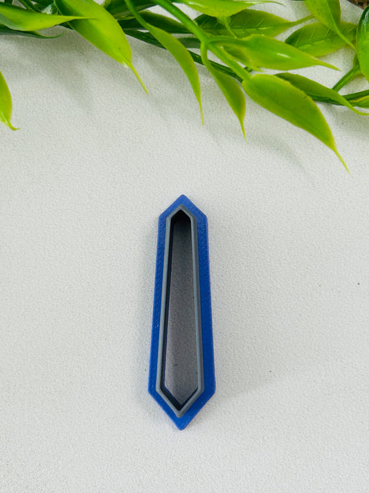 Prism Dangle Outline Polymer Clay Cutter 6 Sizes You Choose