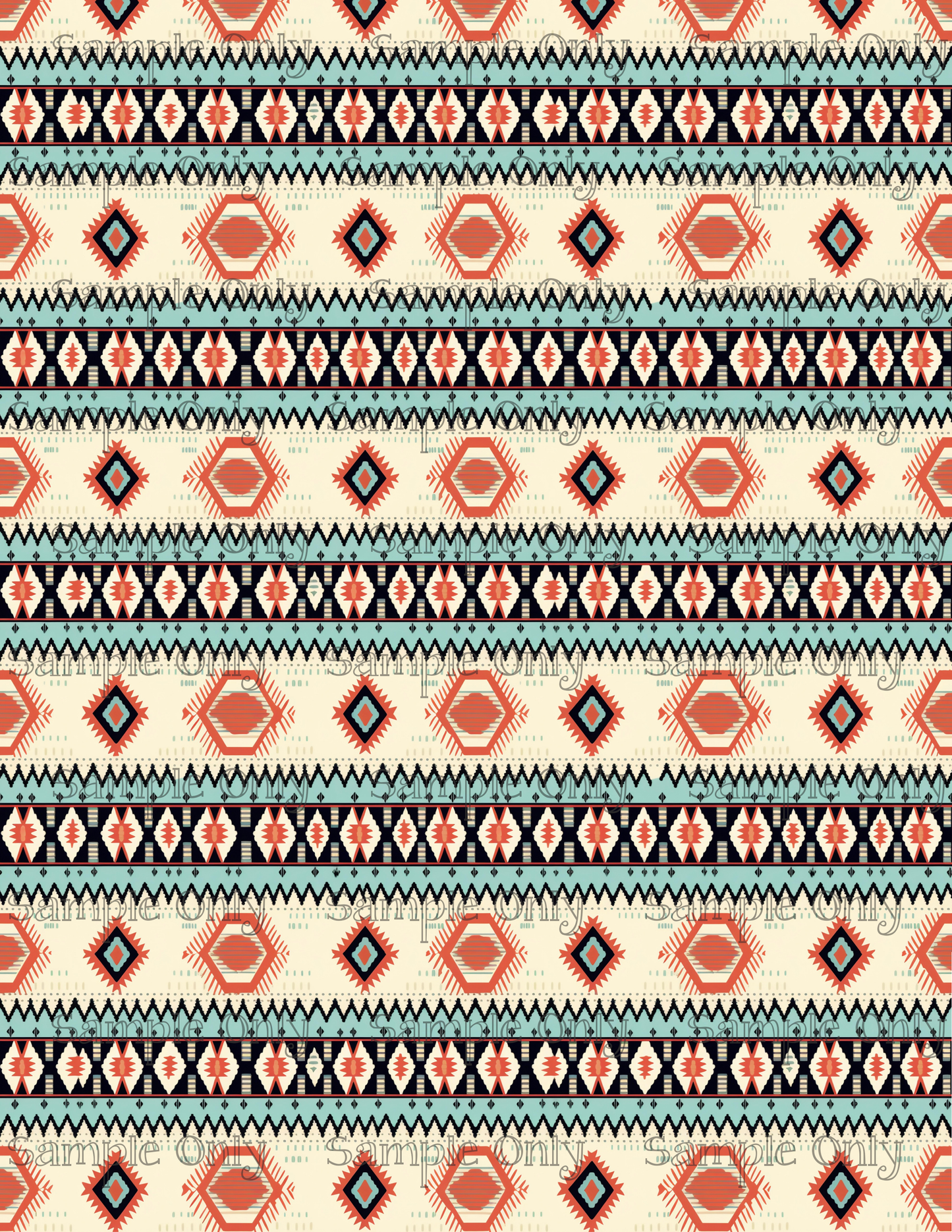 Aztec Essence Pattern PRINTED Image Sheet For Polymer Clay Transfer Decal 4 STYLES TO CHOOSE FROM Clay Boutique x LLG Collab