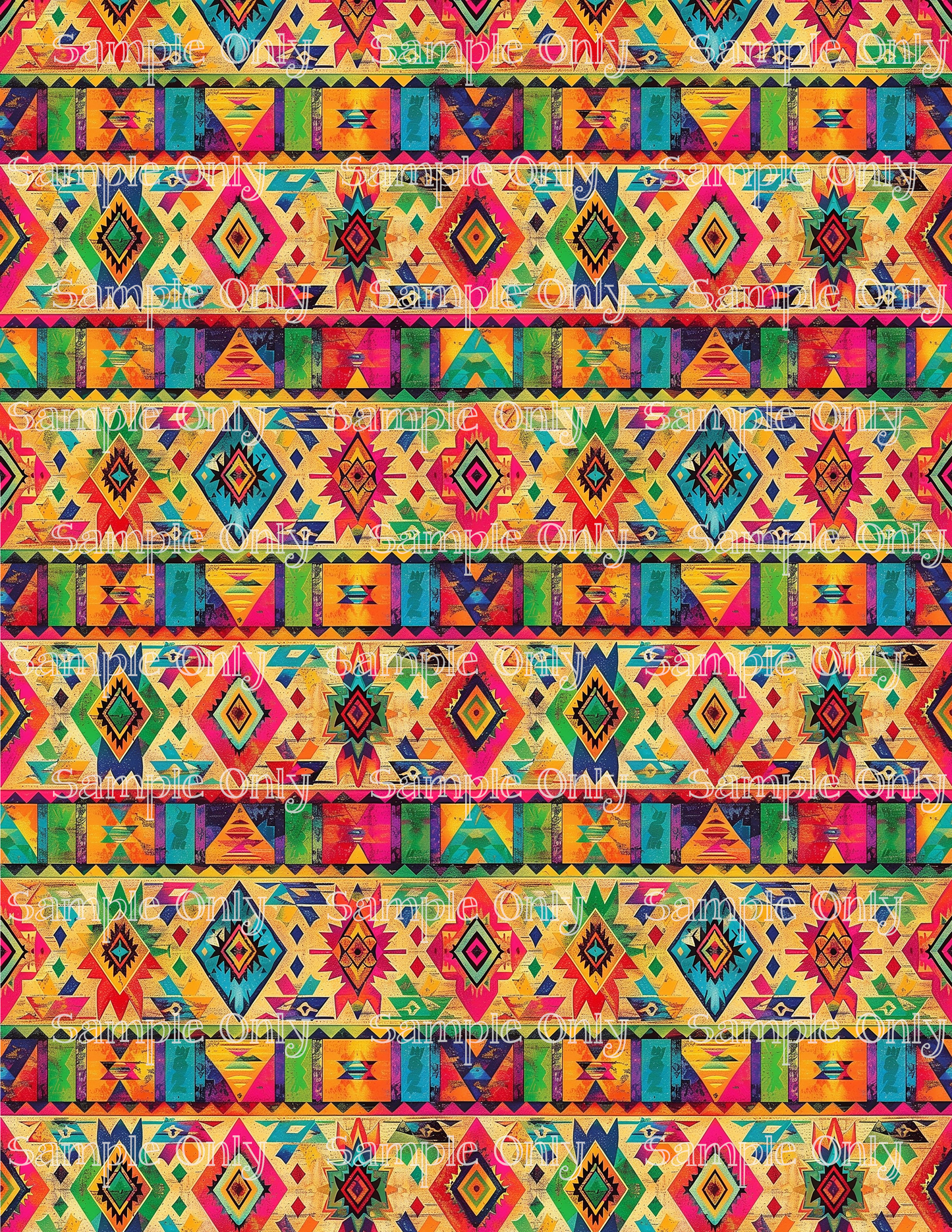 Aztec Spirit Pattern PRINTED Image Sheet For Polymer Clay Transfer Decal 4 STYLES TO CHOOSE FROM Clay Boutique x LLG Collab