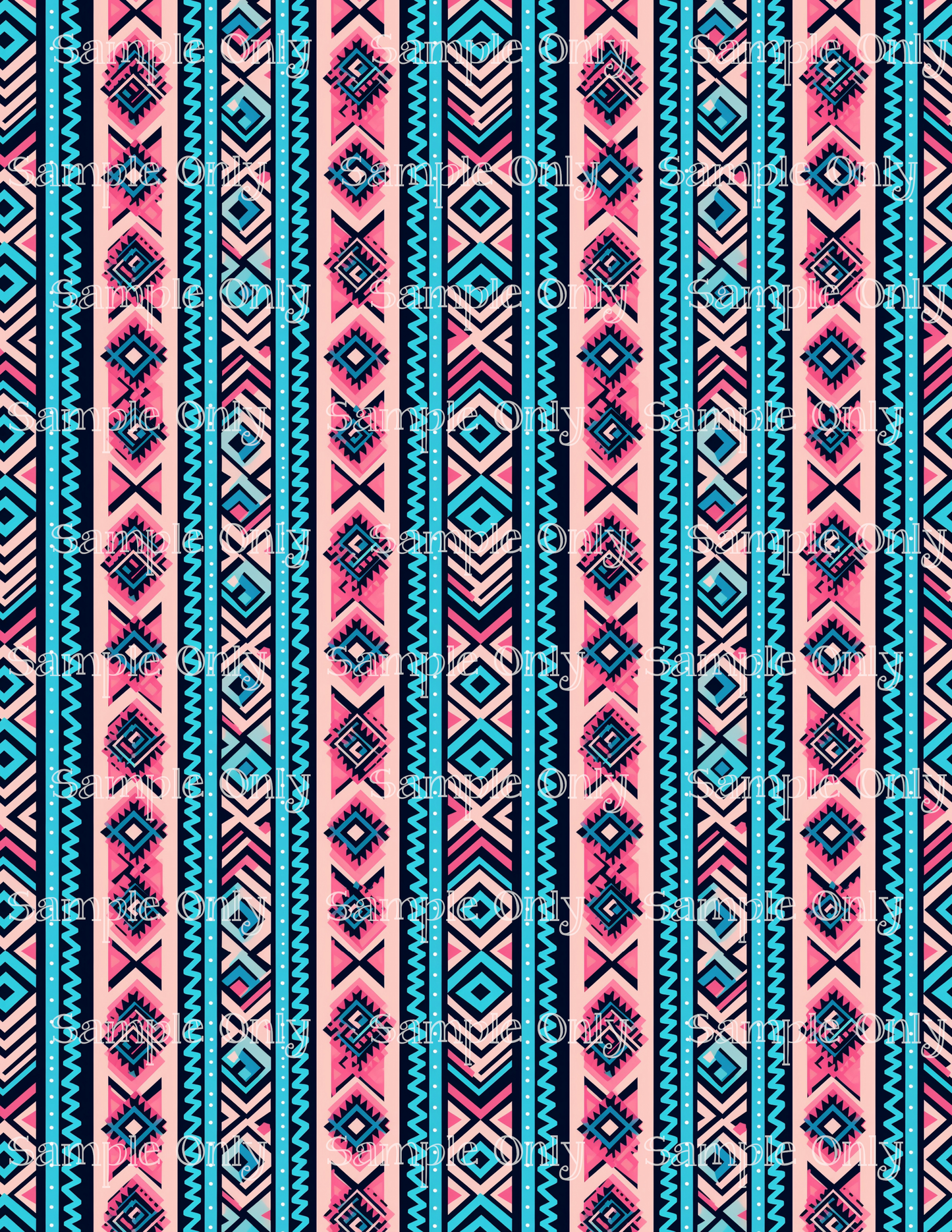 Aztec Wonder Pattern PRINTED Image Sheet For Polymer Clay Transfer Decal 4 STYLES TO CHOOSE FROM Clay Boutique x LLG Collab