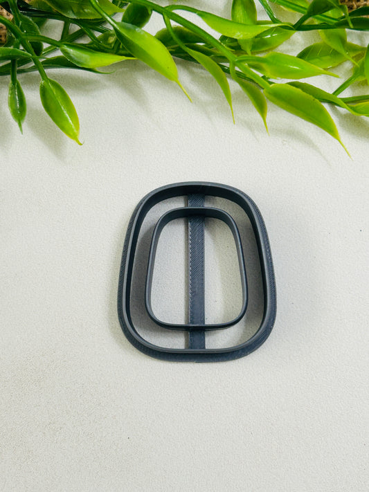 Hollow Rounded Trapezoid Open Center Polymer Clay Cutter 6 Sizes You Choose