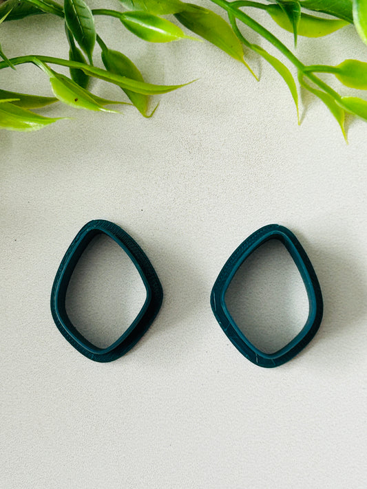 2pc Organic Shape 4 Outline Cutter Set Polymer Clay Cutter 6 Sizes You Choose