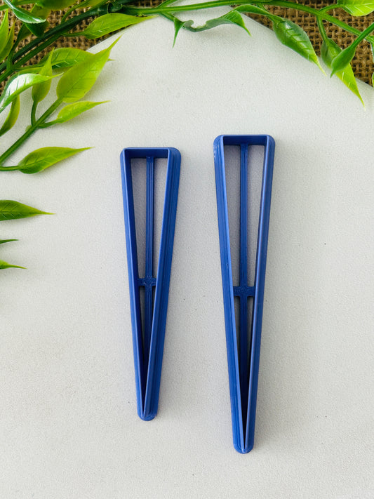 Pointy Triangle Polymer Clay Cutter 2 Styles and 2 Sizes You Choose Skinny or Wide
