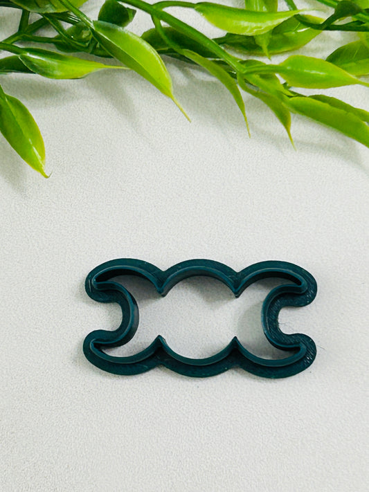Triple Moon Outline Polymer Clay Cutter 6 Sizes You Choose