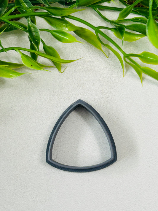 Puffy Pointed Triangle Outline Polymer Clay Cutter 6 Sizes You Choose