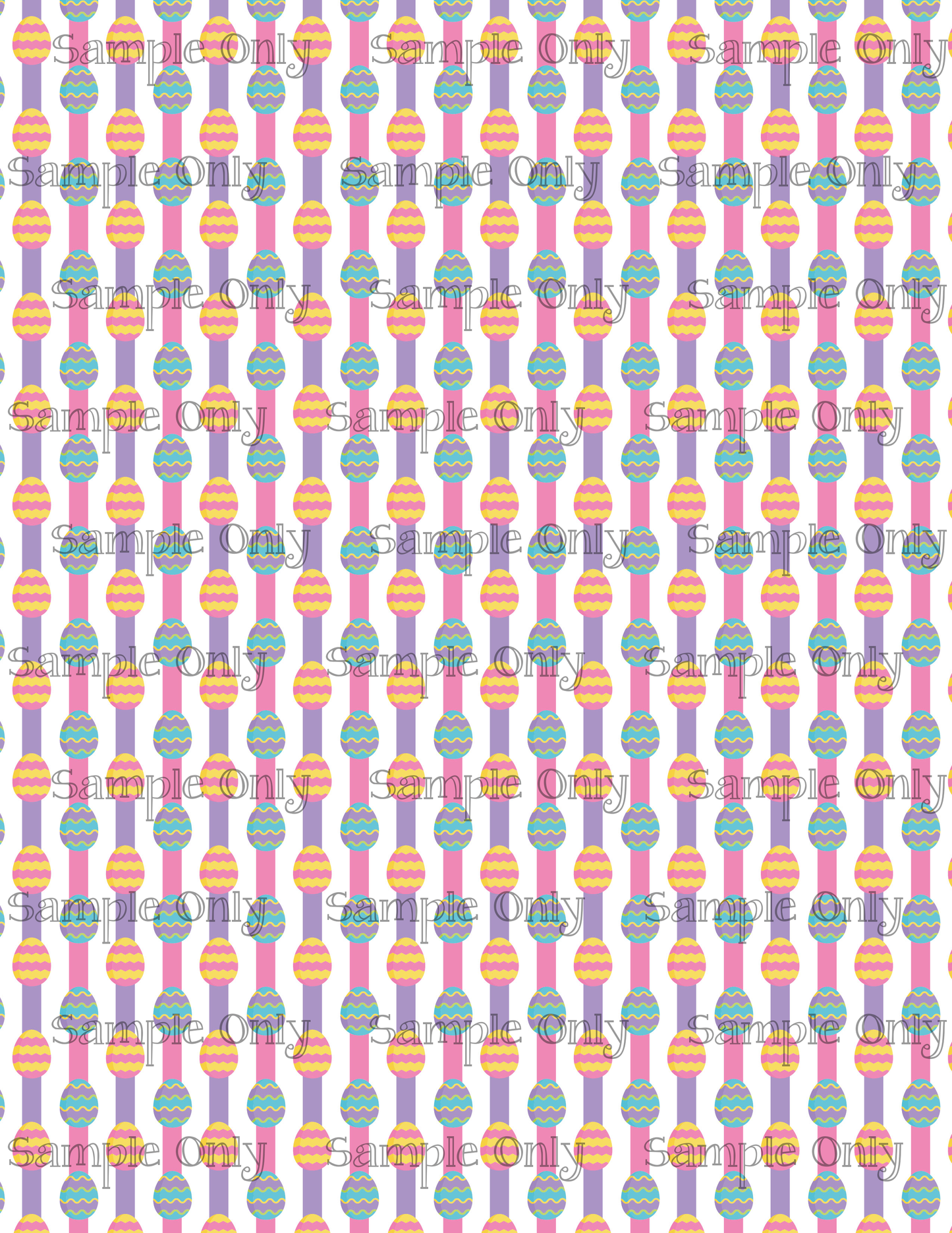 Easter Egg Stripes Pattern Image Sheet For Polymer Clay Transfer Decal DIGITAL FILE OR PRINTED