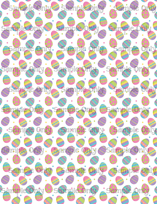 Mini Easter Eggs Pattern Image Sheet For Polymer Clay Transfer Decal DIGITAL FILE OR PRINTED